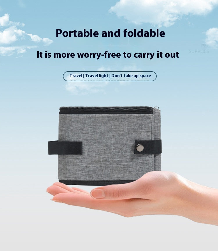 Foldable Convenient Cat Supplies Oxford Cloth Mobile Cat Toilet