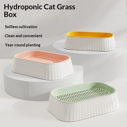 Hydroponic Cat Grass Box Natural Hairball Relief Catnip