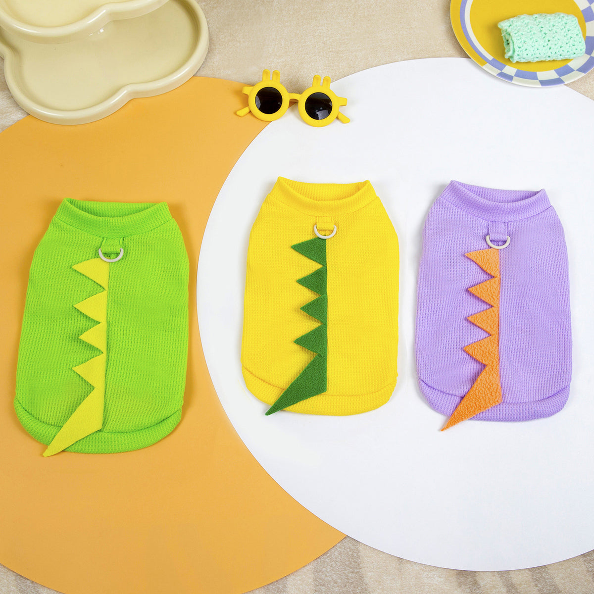 Polyester Pet Cartoon Clothes Dog
