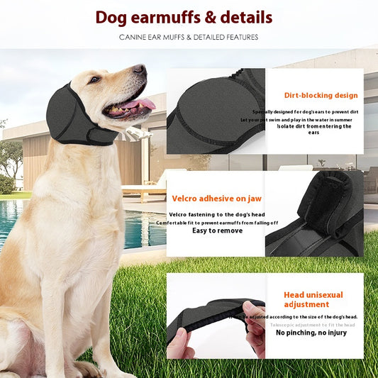 Dog Head Cover Lightning Protection Waterproof Summer Swimming Waterproof Earmuffs