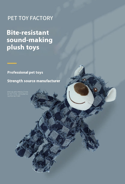 Standing Bear Squeegee Pet Toy Teeth Cleaning Bite Not Bad