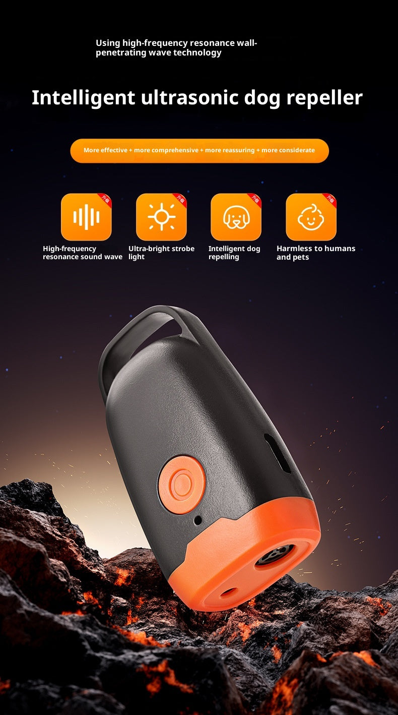 Mini Ultrasonic Dog Dispeller Training Dogs And Cats Artifact Bark Stopper Dog Driving Scare Dog Cat Outdoor Self-defense Anti-dog Calling