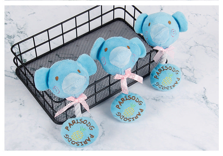 Animals Pet Supplies Dog Voice Toy Plush Toys Cow Frog Animal Wear Rope Toy Resistant To Biting Pet Toys Pet Molar Tool