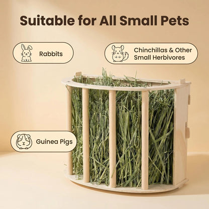 Pet Supplies Wooden Rabbit Feeder