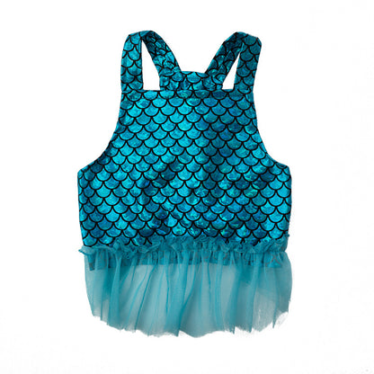 Dog Summer Clothes Cute Fish Scale Skirt