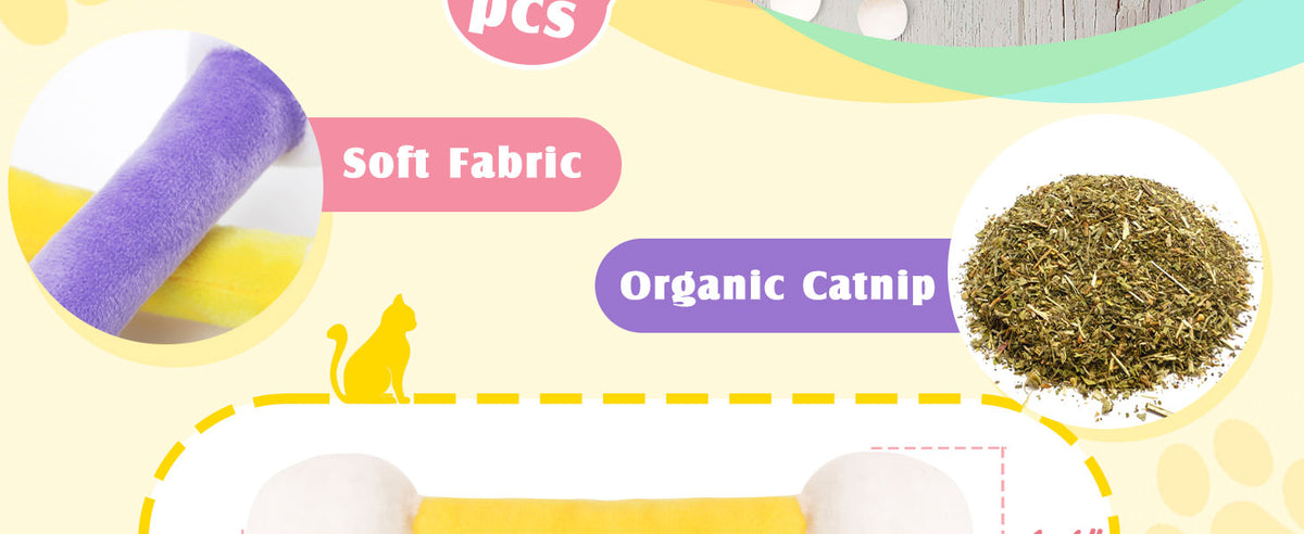 Swabs Catnip Toys Set Of Soft Plush Cat Kicker Toys Interactive Kitty Kick Sticks For Cat Lovers Gift Sturdy Cat Teething Chew Toy For Cat