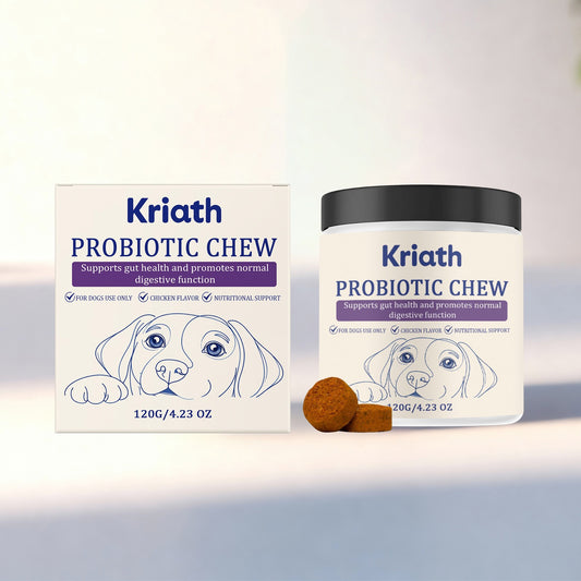 Kriath Dog Probiotic Chewable Tablets Are Formulated To Gently Care For Dogs And Are Used As Daily Pet Care Chewable Tablets
