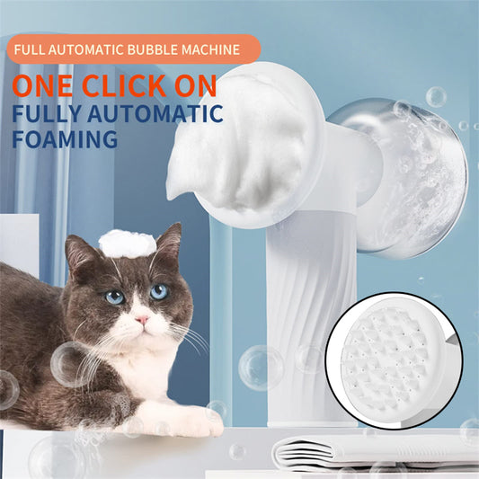 Foaming Dog Bath Brush - Automatic Shampoo Brush & Massager