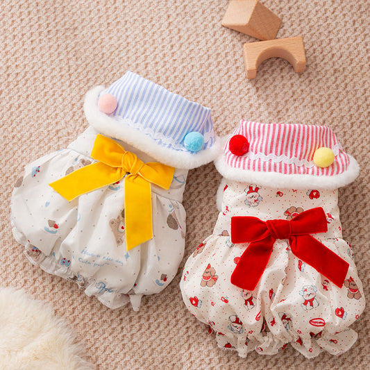 Autumn and Winter Pet Clothes, Outdoor Work Clothes, Warm Lady Skirts, Princess Skirts, and Various Styles of Cat...