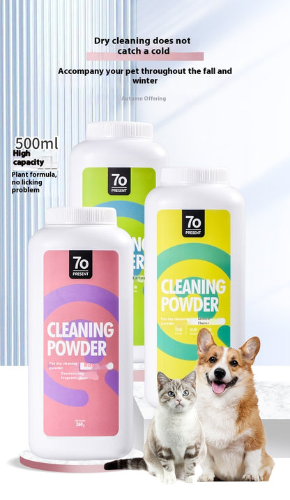 Dog Pet Dry Cleaning Powder