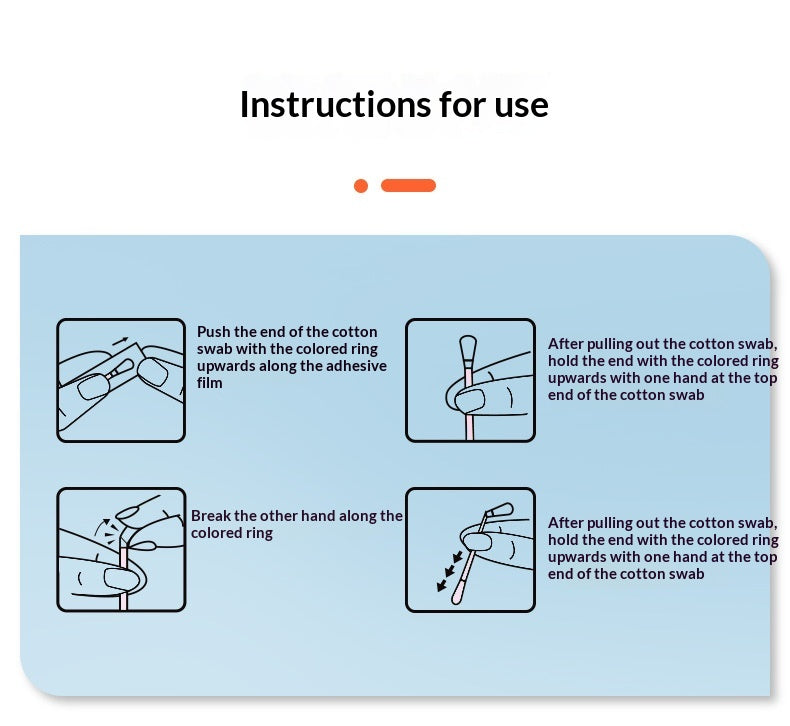 Pet Ear-cleaning Cotton Swabs For Removing Ear Mites