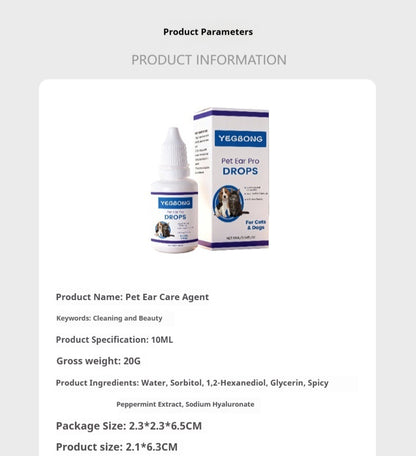 Pet Ear Care Solution For Gentle Cleaning