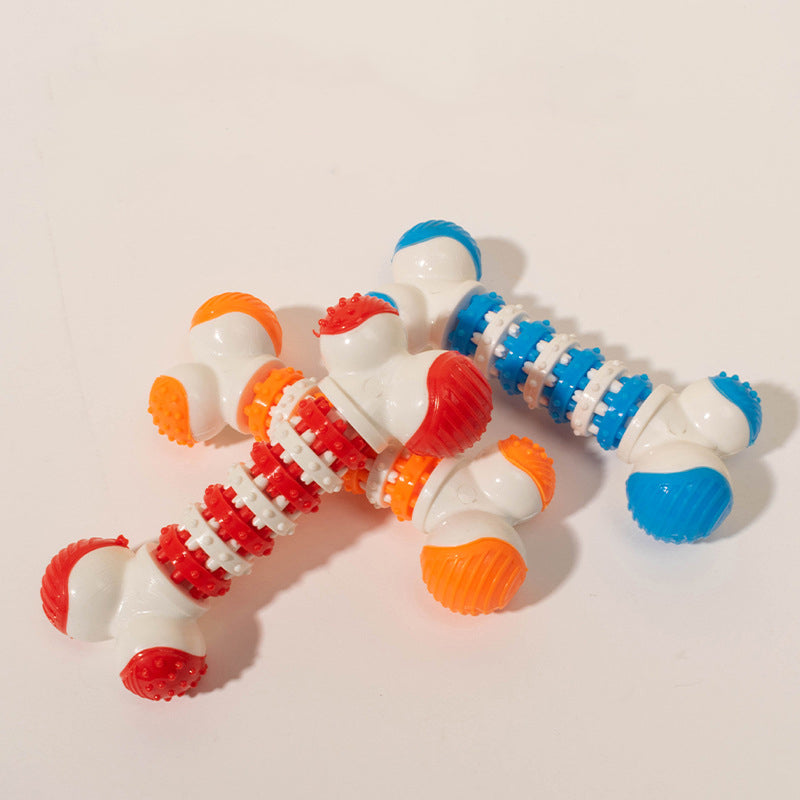 Interactive Dog Toy For Small Breeds Bone Shaped Puppy Chew Toys For Teething