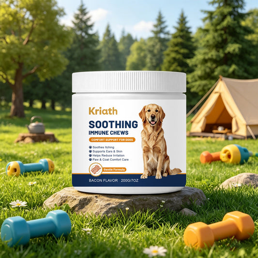 Kriath Chewable Tablets For Dogs, Daily Gentle Care For The Dog's Body, Daily Nutritional Supplement Suitable For All Dog Breeds
