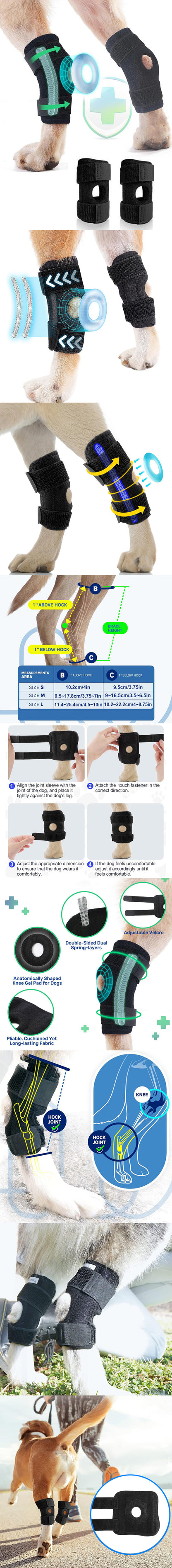 Pet Dog Leg Guard Joint Knee Pads ACL Ligament Tear Protection Assisted Rehabilitation Cat Joint 1pcs