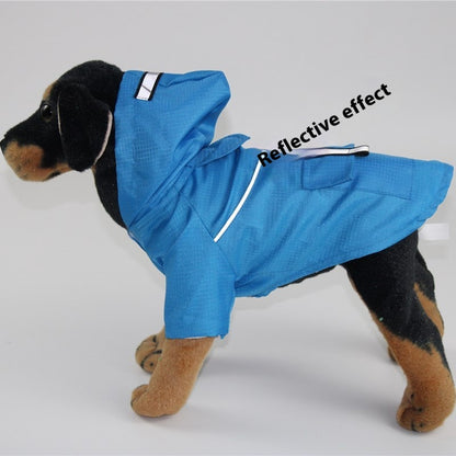 Night Reflective Stripe Cat Puppy Raincoat