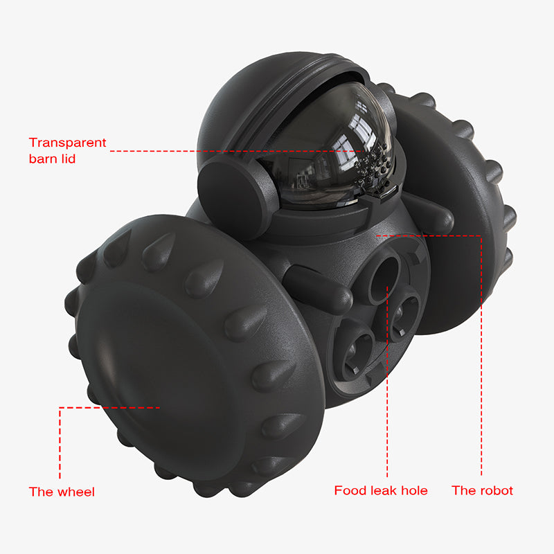 Interactive Dog Treat Leaking Toy For Small Large Dogs Puzzle Tumbler Funny Slow Dispenser Puppy Balance Car Pet Toys