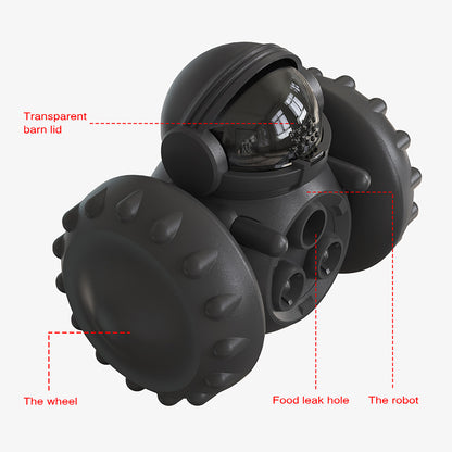 Interactive Dog Treat Leaking Toy For Small Large Dogs Puzzle Tumbler Funny Slow Dispenser Puppy Balance Car Pet Toys