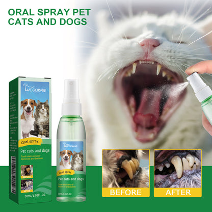 Yegbong Pet Teeth Cleaning Spray Dog And Cat Teeth Stain Removal And Oral Odor Cleaning Spray