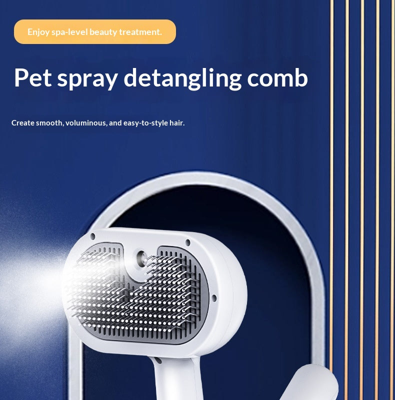 Pet Spray Comb Grooming Tool For Cleaning And Massaging Cat And Dog Fur