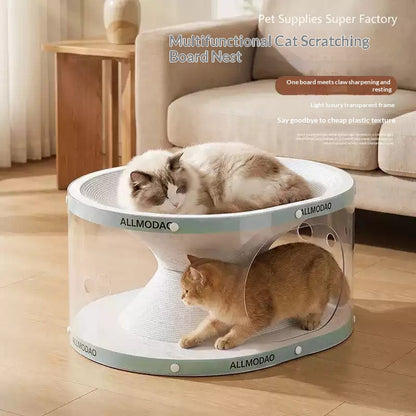 All-in-one No-installation Cat Scratcher Tunnel Toy