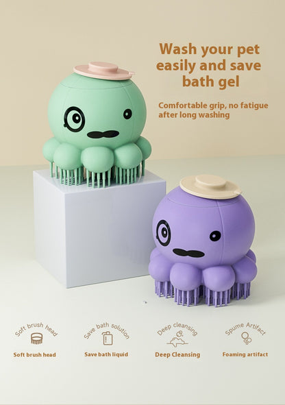 Pets Shower Brush Silicone Bath Massage Comb Pet Products
