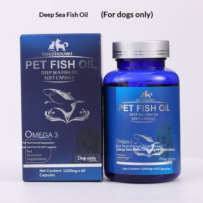 Pet Hair-Prevention Cod Liver Oil Dog Capsules