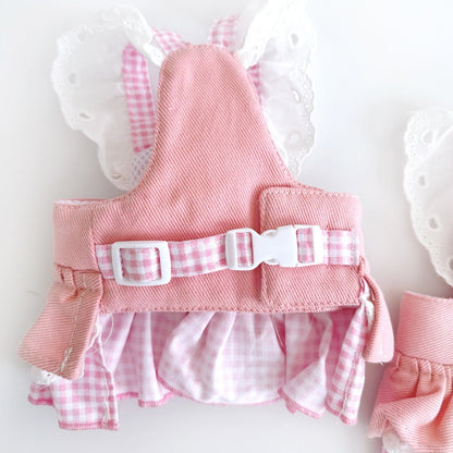 Pet Cat And Dog Clothing Thin Denim Harness Dress
