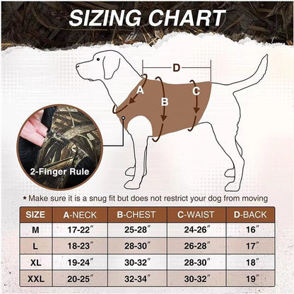 Dog Vest For Outdoor Training Camouflage Waistcoat For Warmth And Protection