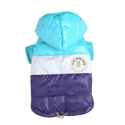 Down Padded Jacket Padded Waterproof Padded Hooded Two-legged Puppy Clothes