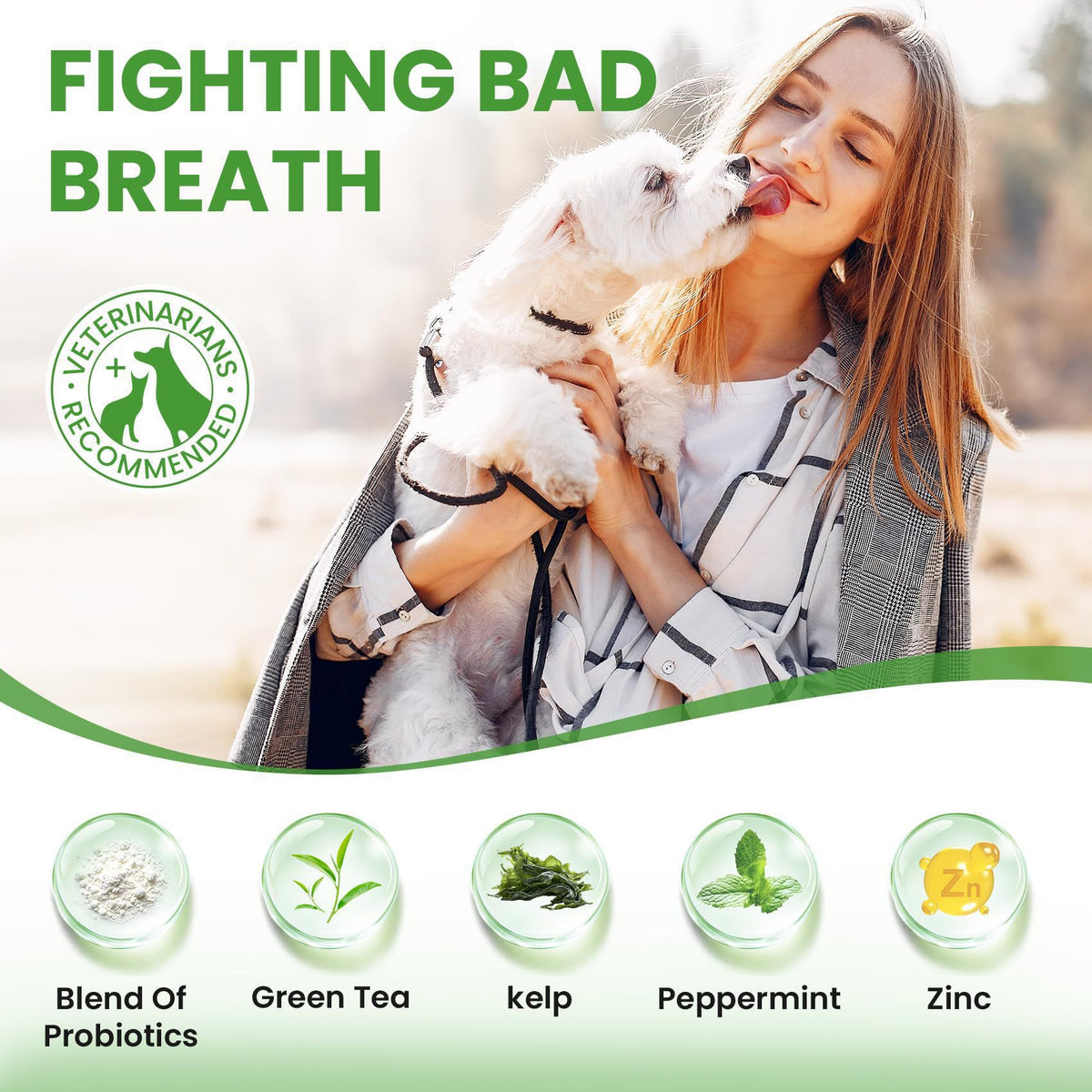 Dog Dental Cleaning Powder, Dog Tooth Powder, Cat Breath Freshener