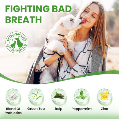 Dog Dental Cleaning Powder, Dog Tooth Powder, Cat Breath Freshener