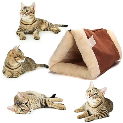 Foldable Snooze Tunnel Mat For Cats And Dogs Comfortable Pet Bed Warm Blanket Kennel Crate Cage House Pets Supplies Winter