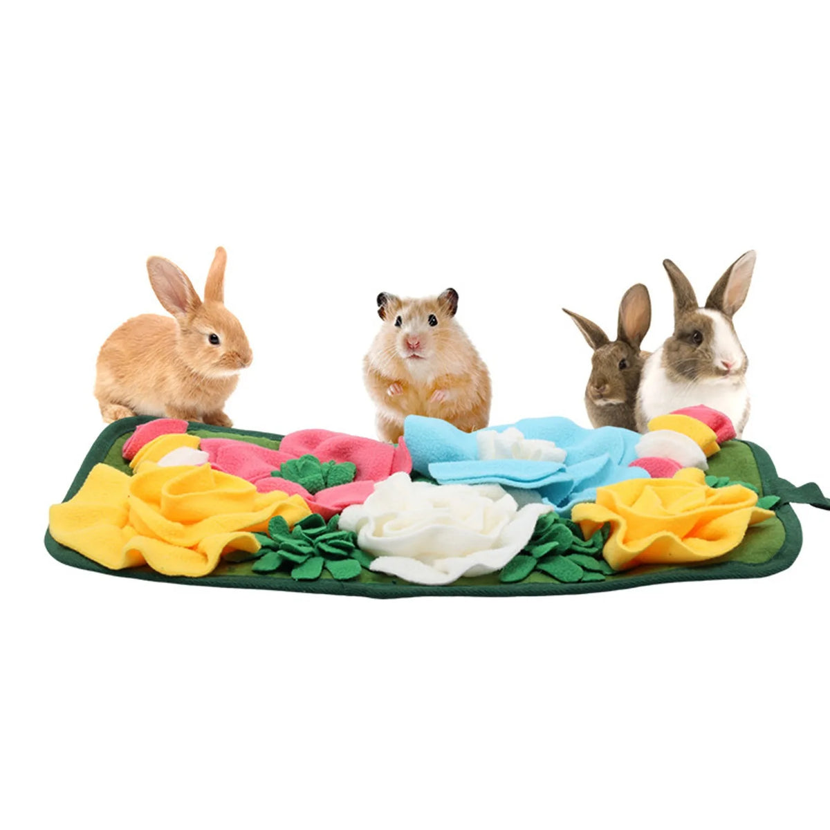 Rabbit Guinea Pig Foraging Mat Relieves Emotions Totoro Rabbit Square Garden Smelling Mat New Style