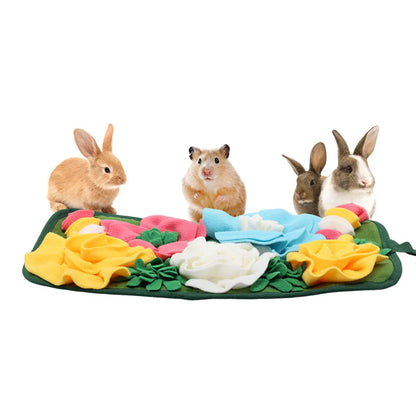 Rabbit Guinea Pig Foraging Mat Relieves Emotions Totoro Rabbit Square Garden Smelling Mat New Style