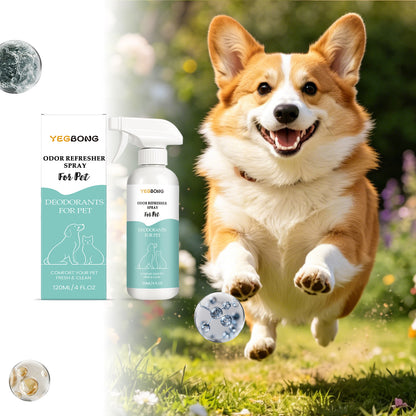 Yegbong Pet Deodorizing Spray Gentle Formula Cleans Pet Environments, Freshens Odors, Cleans And Cares