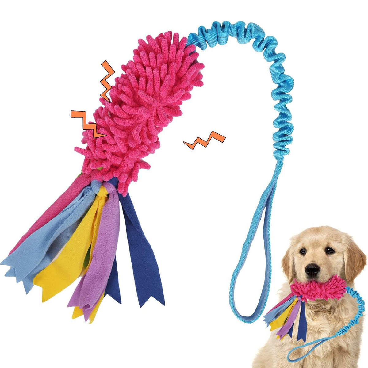 Pet Plush Teething And Teeth Cleaning Chew Resistant Rope Dog Interactive Boredom Busting Pet Toy
