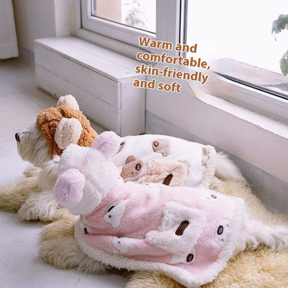 Dog Cloak Robe Warm Bear Cloak