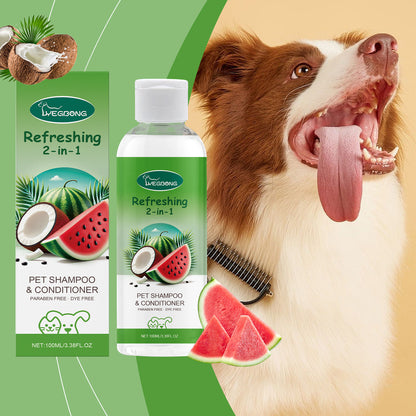 Yegbong Pet Care 2-in-1 Dog And Cat Fragrance Shower Gel Pet Hair Care Cleaning Shower Gel