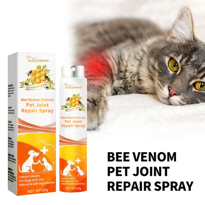 Pet Joint Repair Spray Care With Bee Venom Extract For Arthritis Discomfort Pain Swelling Relief For Cats And Dogs
