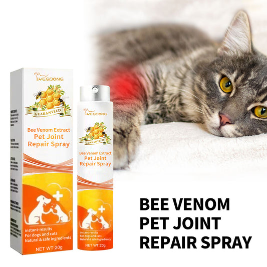 Pet Joint Repair Spray Care With Bee Venom Extract For Arthritis Discomfort Pain Swelling Relief For Cats And Dogs