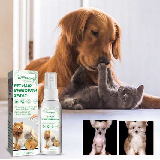 Yegbong Pet Hair Care Spray For Cats And Dogs - Cleans, Softens, Shines, And Smoothens Fur