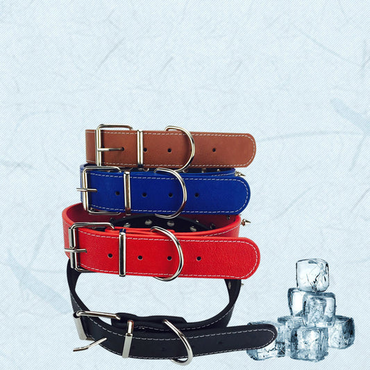 Pet Dog Fashion Simple Solid Color Rivet Collar