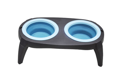 Pet Feeder Tpr Dog Bowl Folding Double Bowl