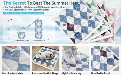Pet Ice Pad Summer Dog House Cat Sleeping Mat Dog And Cat Cooling Gel Pad Dirty And Cool Feeling Resistant Sleeping Mat