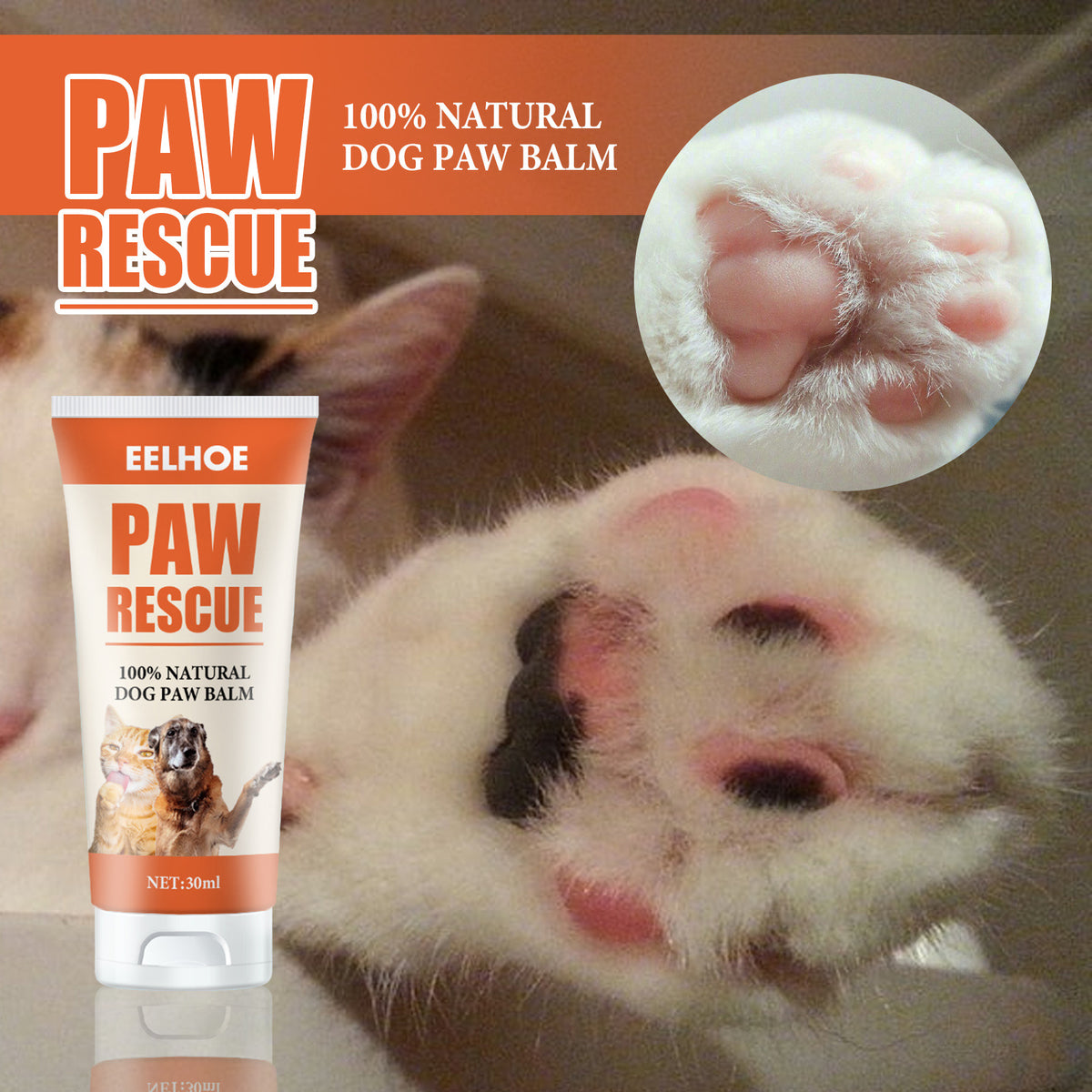 Pet Foot Pad Claw Cream Cat Dog Foot