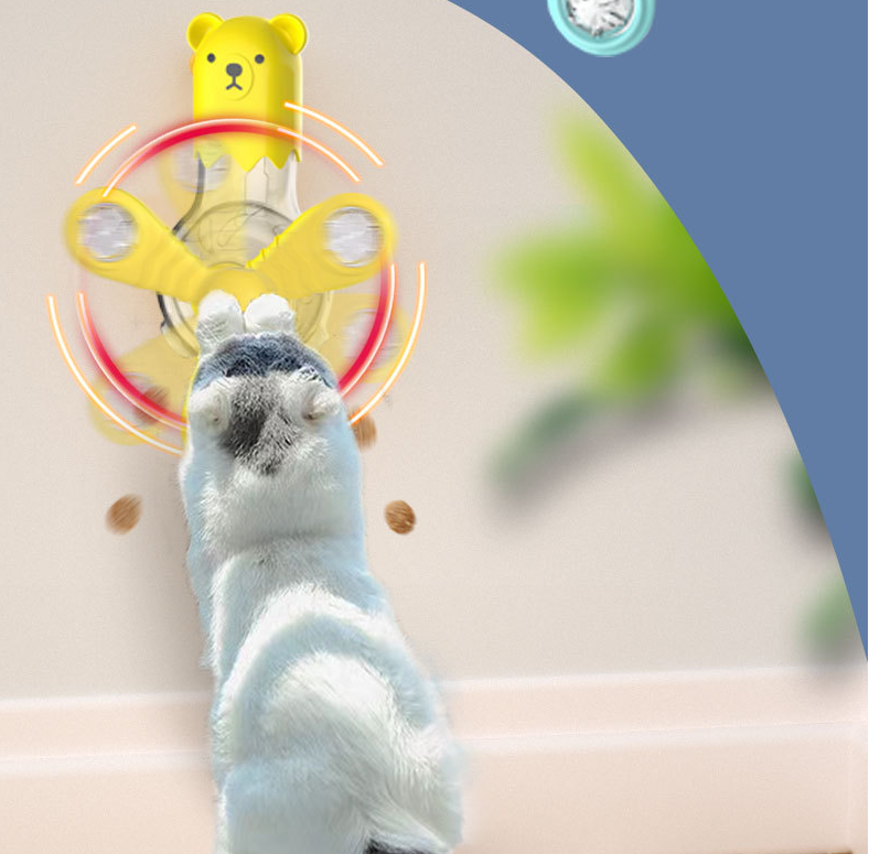 Pet Cat Toy Light-emitting Sound Rotating Multi-function Leaker