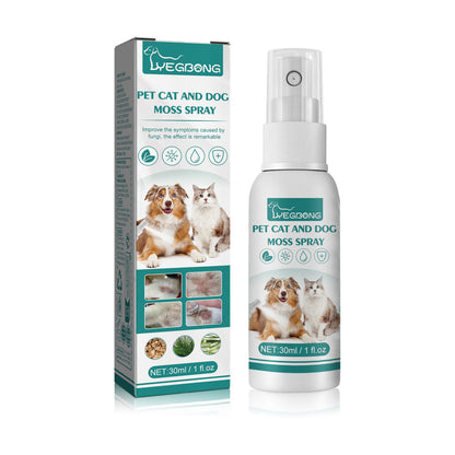 Yegbong Pet Cat And Dog Spray To Remove Mites, Relieve Skin Mites, Clean And Care For Pets, Anti-Itch Spray