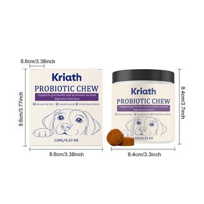 Kriath Dog Probiotic Chewable Tablets Are Formulated To Gently Care For Dogs And Are Used As Daily Pet Care Chewable Tablets