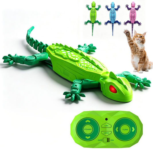 Remote Control Climbing Gecko Toy For Cats, Climbing Gecko Cat Toy That Climbs The Wall